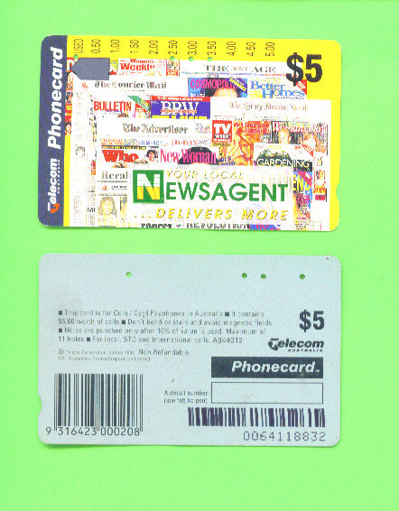 AUSTRALIA - Magnetic Phonecard As Scan - Australia