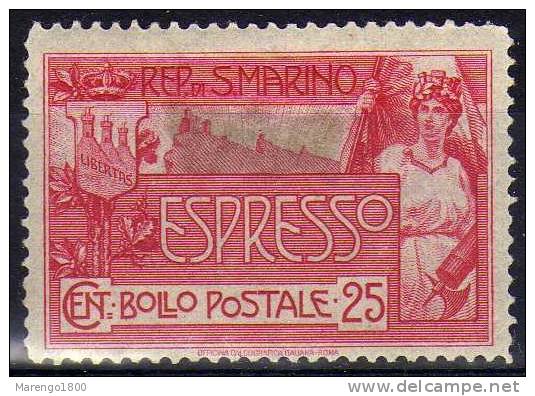 San Marino 1907 - Espresso *    (g609a) - Sellos De Urgencia