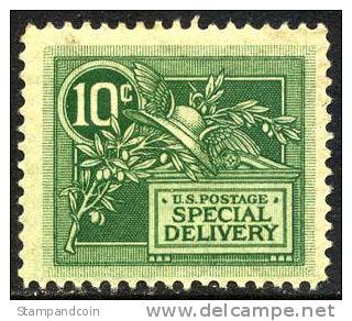 US E7 Mint Hinged 10c Special Delivery From 1908 - Special Delivery, Registration & Certified