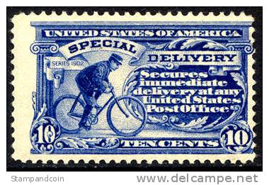 US E8 Mint Hinged 10c Special Delivery From 1911 - Espressi & Raccomandate