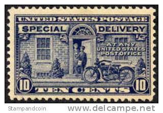 US E12 Mint Hinged 10c Special Delivery From 1922 - Express & Recommandés