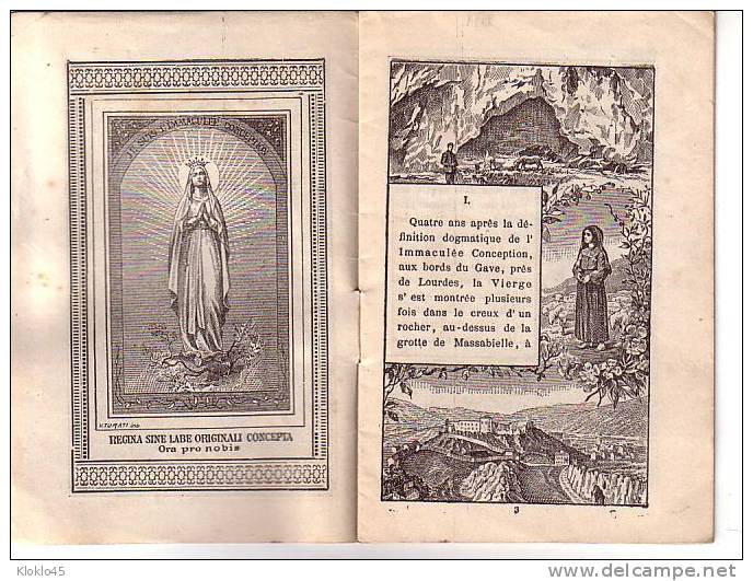 Livret HISTOIRE DES APPARITIONS DE LA VIERGE IMMACULEE A LOURDES  RACONTEE PAR L\'EGLISE AU PAUPLE CHRETIEN... - Religion & Esotericism