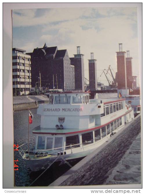 2571 DUISBURG  GERHARD MERCATOR  DEUTSCHLAND SHIP BARCO BATEAUX   POSTCARD   YEARS  1970  OTHERS IN MY STORE - Hausboote