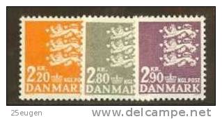 DENMARK 1967  MICHEL NO 461-463  MNH - Ongebruikt