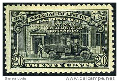 US E14 SUPERB Mint Never Hinged 20c Special Delivery From 1925 - Special Delivery, Registration & Certified