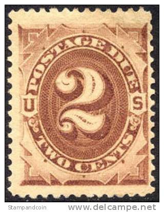 US J2 Mint Hinged 2c Postage Due From 1879 - Franqueo