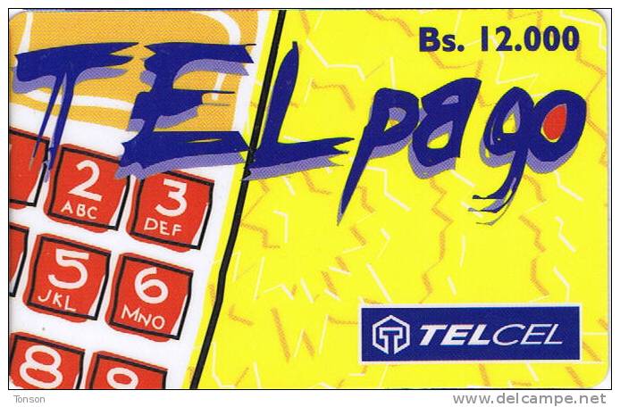 Venezuela, Bs. 12.000, Telcel/TelPago Prepaid Card - Venezuela