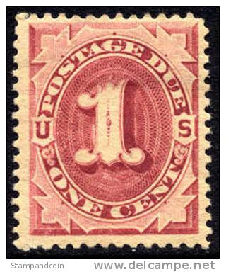 US J22 Mint Hinged 1c Postage Due From 1891 - Franqueo