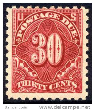 US J57 Mint Hinged 30c Postage Due From 1914 - Franqueo