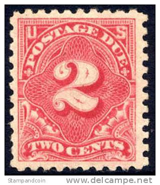 US J60 Mint Hinged 2c Rose Postage Due From 1916 - Segnatasse