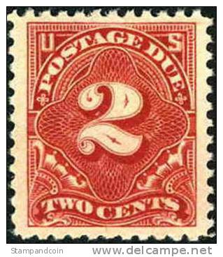 US J62 SUPERB Mint Never Hinged 2c Postage Due From 1917 - Portomarken