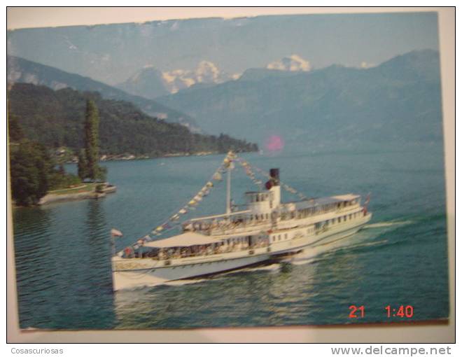 2561 SCHWEIZ SWISS  SHIP BARCO BATEAUX   POSTCARD   YEARS  1980  OTHERS IN MY STORE - Hausboote