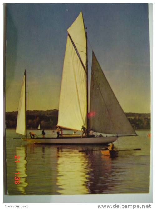 2544  GERMANY  SHIP BARCO BATEAUX   POSTCARD   YEARS  1970  OTHERS IN MY STORE - Chiatte, Barconi
