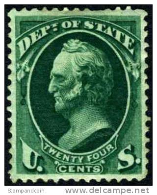 US O65 XF Mint Hinged 24c Dept. Of State Official From 1873 - Service