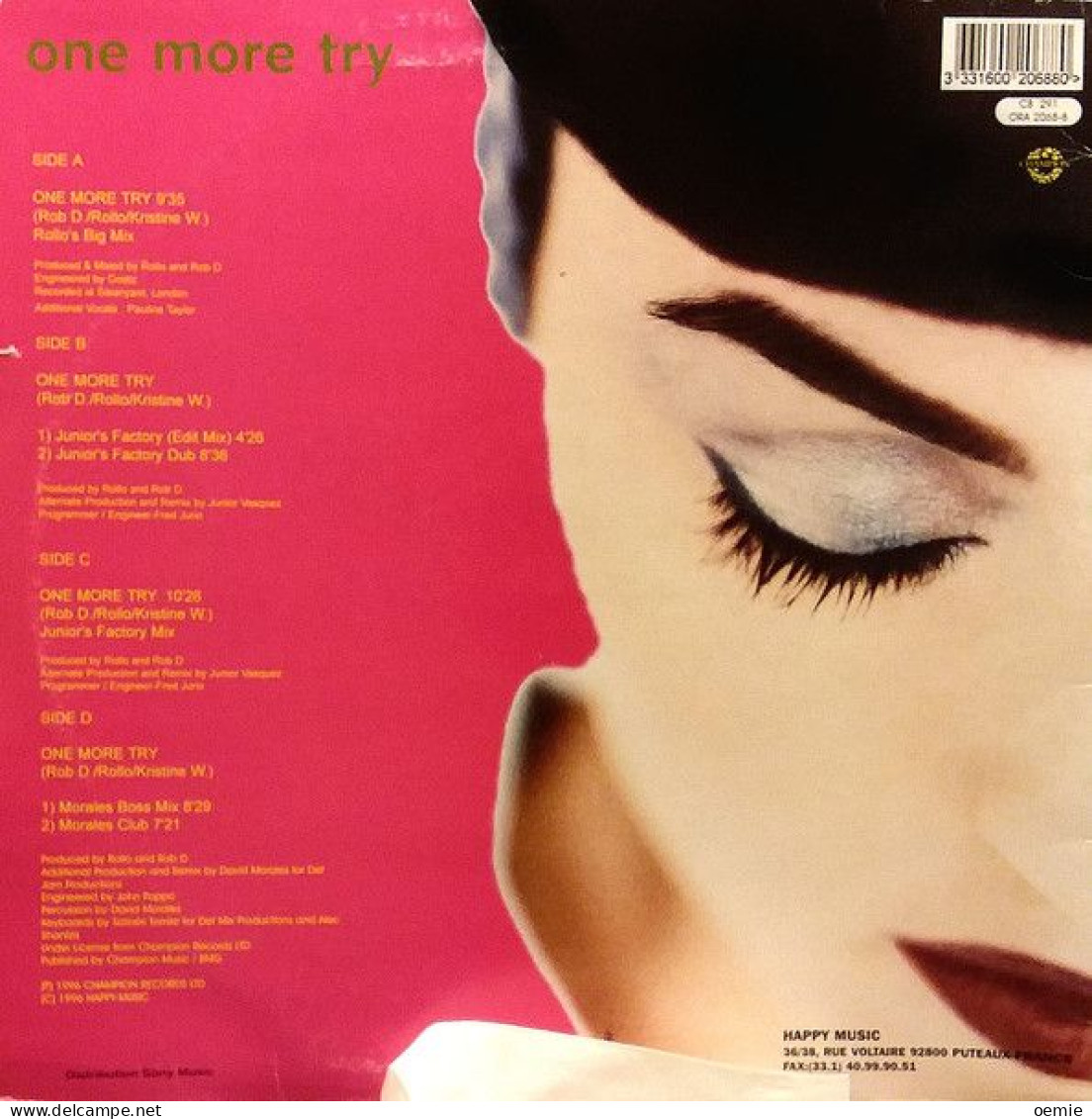 KRISTINE  ONE MORE TRY    ALBUM DOUBLE - 45 T - Maxi-Single