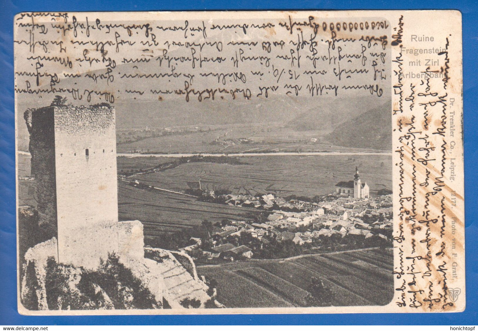 Österreich; Zirl; Ruine Fragenstein; Arlbergbahn; 1904 - Zirl