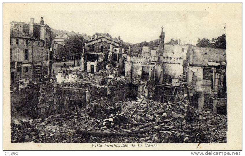 Ruines De Guerre Ville Bombardée Dans La Meuse Bar-le-Duc - Rue Du Cygne - Guerre 1914-18