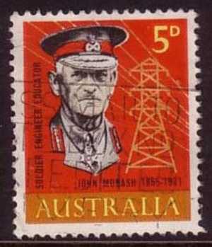 ⭐1965 - Australia Birth Centenary Of Sir John Monash (1865-1931) - 5d Stamp FU⭐ - Oblitérés