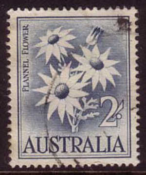 1959 - Australian Native Flower Definitives 2s FLANNEL FLOWER Stamp FU - Oblitérés