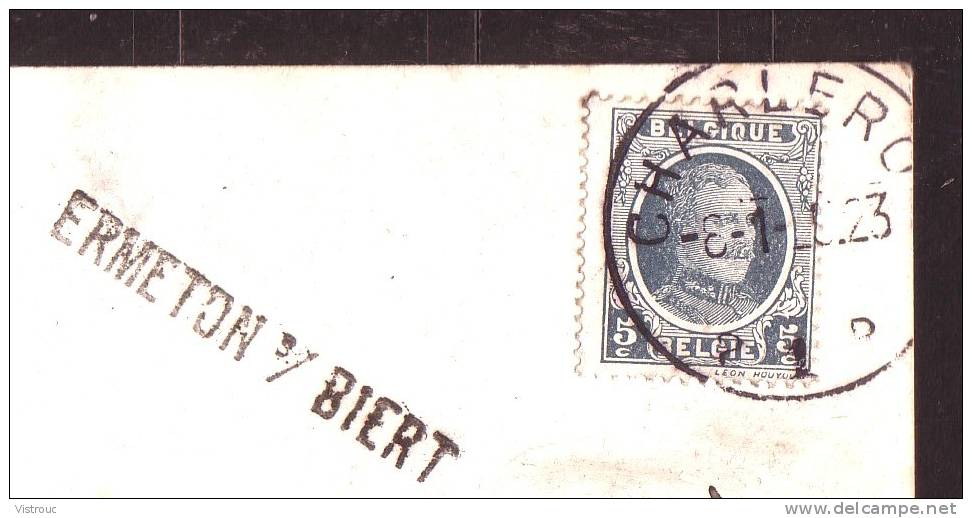 CP Jeune Fille - Griffe Linéaire  : "  ERMETON S/BIERT " - Linear Postmarks