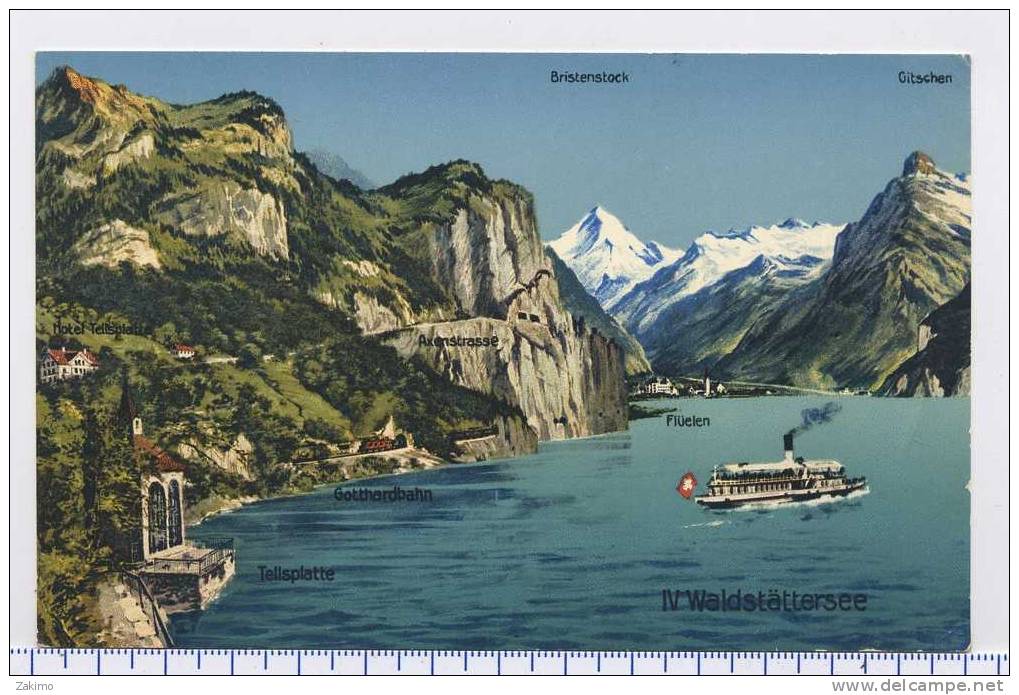 SUISSE - VIER - Waldstattersee - Brunnen   ---RECTO / VERSO ----Z29 - Sonstige & Ohne Zuordnung