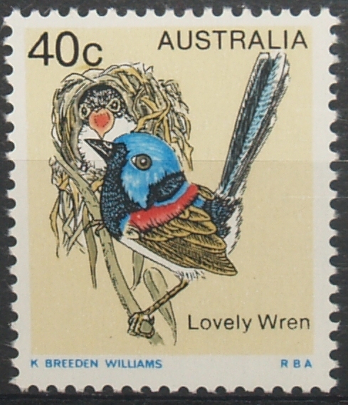 Australia 1978 Birds 40c Lovely Wren MNH - Ungebraucht