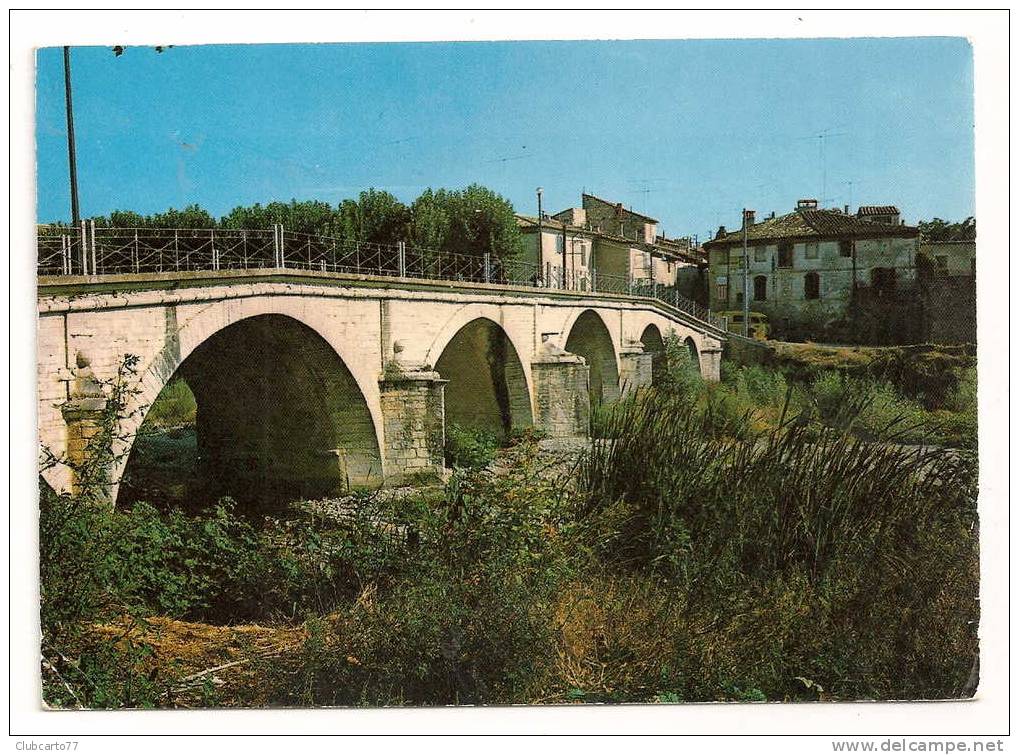 Quissac (30) : Le Pont Sur Le Vidourle à L´entrée Du Bourg En 1970. - Quissac