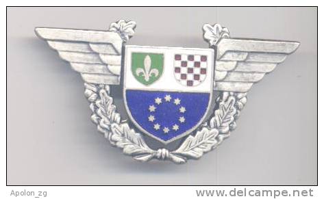 BOSNIA ARMY - FEDERATION / AIR FORCE CAP BADGE GENERALS, VERY RARE !!! - Fuerzas Aéreas