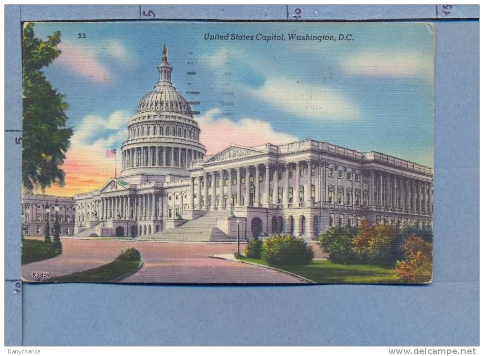 A925 WASHINGTON DC UNITED STATES CAPITOL VG - Washington DC