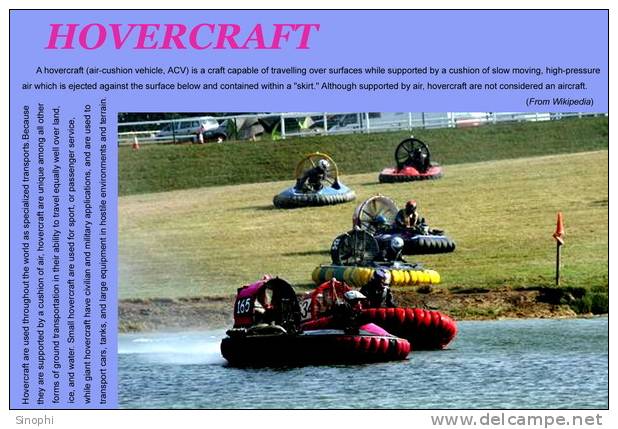 H-Hc -  8  ^^  #   Hovercraft    , ( Postal Stationery , Articles Postaux ) - Autres (Mer)