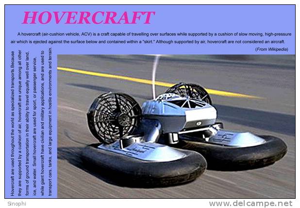 H-Hc -10  ^^  #   Hovercraft    , ( Postal Stationery , Articles Postaux ) - Autres (Mer)