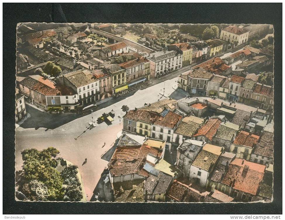 CPSM - Langon (33) - Centre De La Ville - Vue Aérienne ( COMBIER CIM 10 A) - Langon