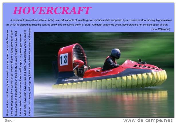 H-Hc -13  ^^  #   Hovercraft    , ( Postal Stationery , Articles Postaux ) - Autres (Mer)