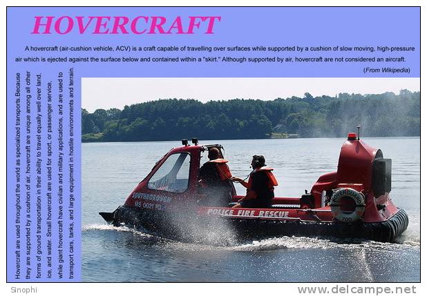 H-Hc -16  ^^  #   Hovercraft    , ( Postal Stationery , Articles Postaux ) - Autres (Mer)