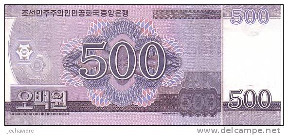 COREE Du NORD   500 Won  Emission De 2008     ***** BILLET  NEUF ***** - Corée Du Nord