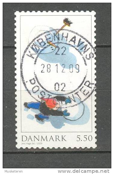 Denmark 2009 Mi. 1544   5.50 Kr Playing In The Snow Deluxe Cancel !! - Used Stamps