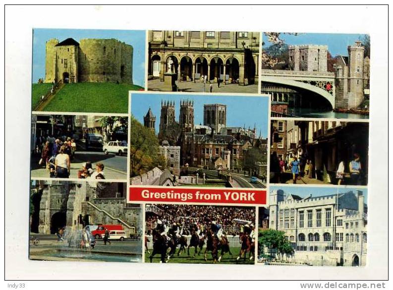 - ANGLETERRE . GREETINGS FROMM YORK . VUES MULTIPLES - York