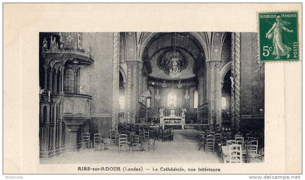 40 - AIRE Sur ADOUR -La Cathédrale - Vue Intérieure - Aire