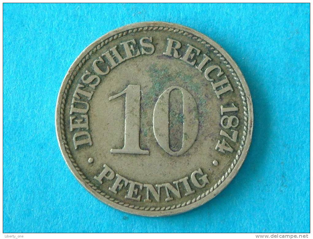 1874 G - 10 PFENNIG / KM 4 ( For Grade, Please See Photo ) ! - 10 Pfennig