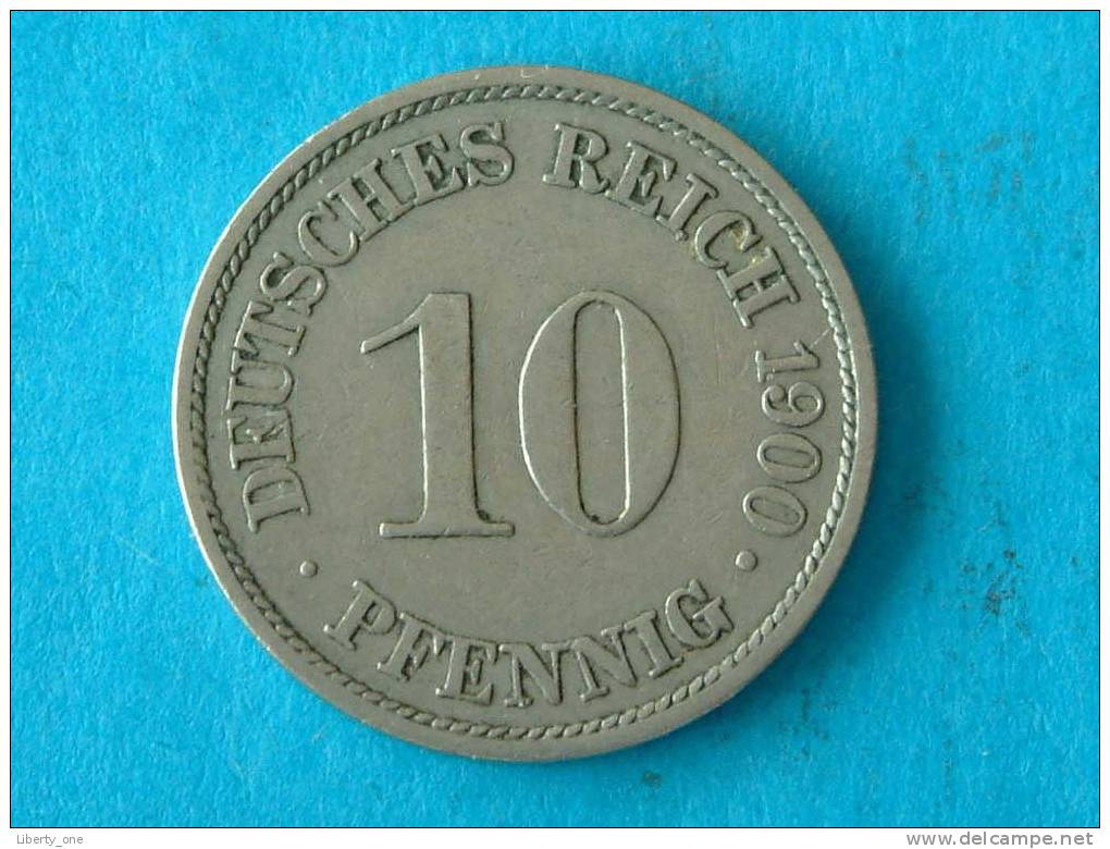 1900 A - 10 PFENNIG / KM 12 ( For Grade, Please See Photo ) ! - 10 Pfennig