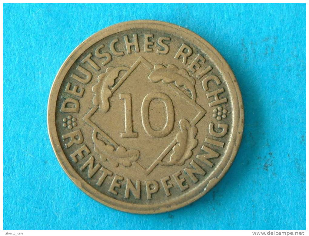 1924 D - 10 RENTENPFENNIG / KM 33 ( For Grade, Please See Photo ) ! - 10 Rentenpfennig & 10 Reichspfennig