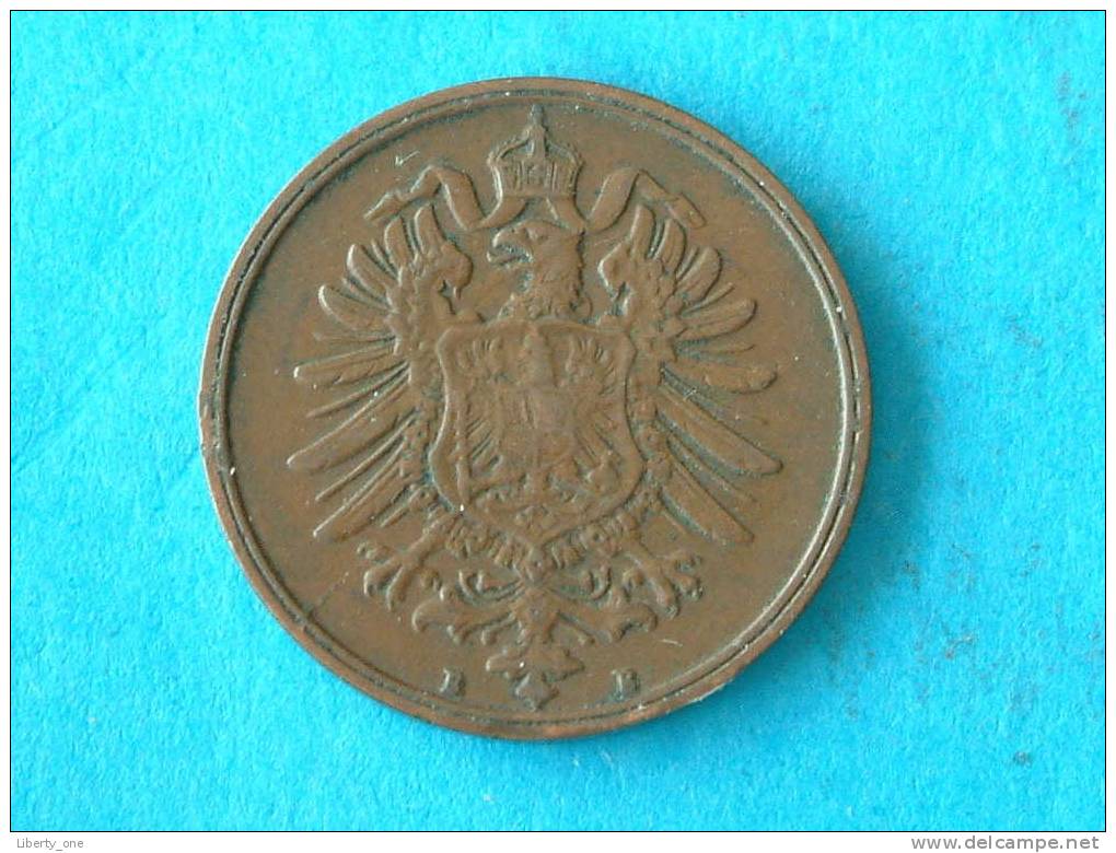 1876 B - 2 PFENNIG / KM 2 ( For Grade, Please See Photo ) ! - 2 Pfennig