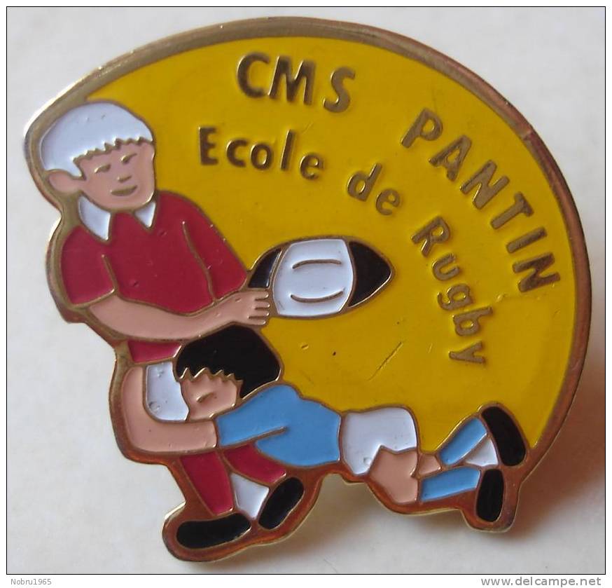 Pin´s Rugby.CMS PANTIN école De Rugby. - Rugby