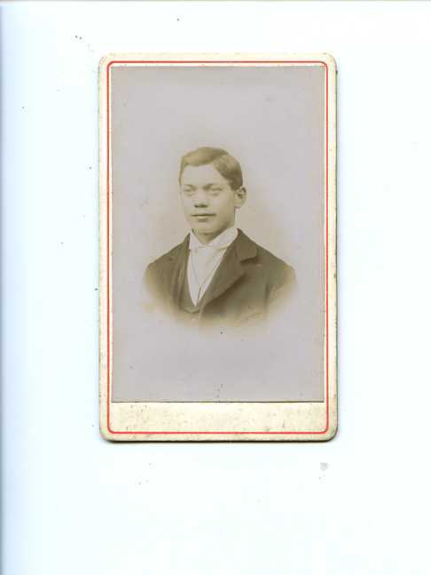 012030/34   -   Photo Sur Carton Le Jeune Homme   Jules Baisez à TOURCOING  Format  6,4 X 10,5 Cm - Oud (voor 1900)