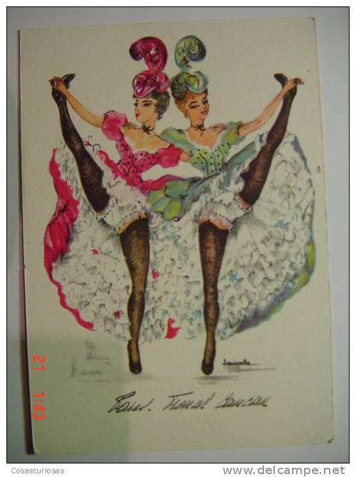 2593 DANCE DANZA  BALLET CABARET POSTCARD   YEARS  1950  OTHERS IN MY STORE - Danse