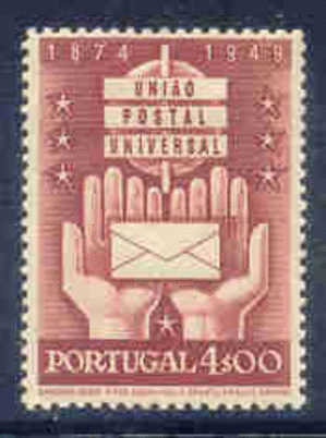 ! ! Portugal - 1949 UPU 4$00 - Af. 718 - MH - Ungebraucht