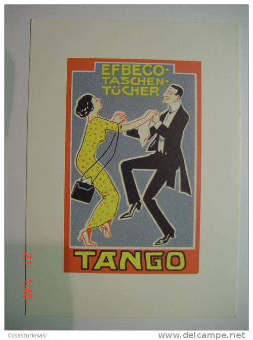 2615 TANGO DANCE DANZA COPY REPRO  POSTCARD YEARS 1980 OTHERS IN MY STORE - Danse
