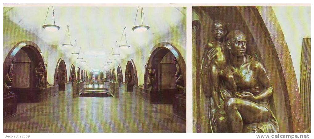 Zs1922 Chemin De Fer Metro Russia Moscow Metro Station Revolution Square Not Used PPC Good Shape` - Metropolitana