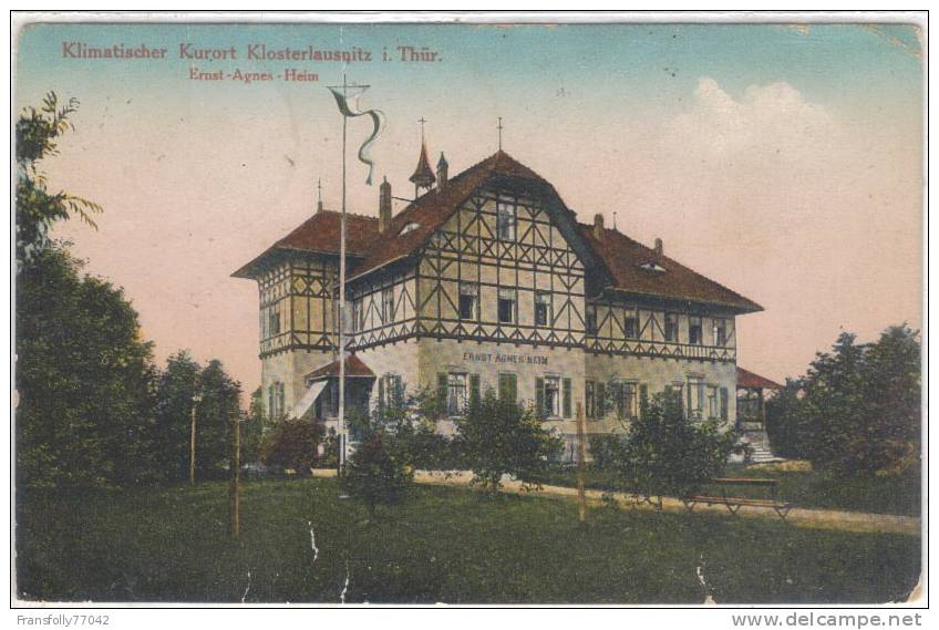 GERMANY - THURINGIA - HERMSDORF - Klimatischer Kurort Klosterlausnitz I Thur - ERNST AGNES HEIM - 1926 - Hermsdorf