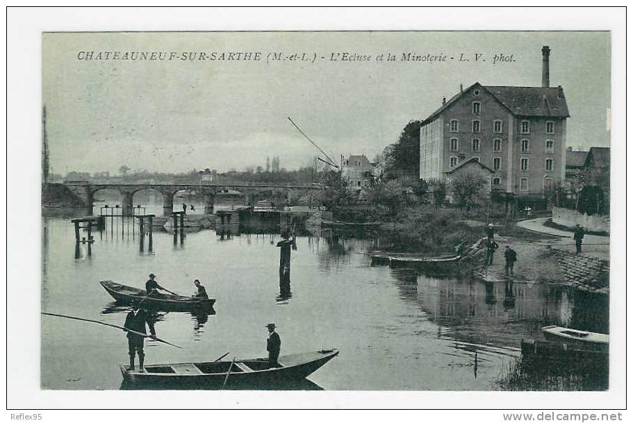 CHATEAUNEUF SUR SARTHE - L'Ecluse Et La Minoterie - Chateauneuf Sur Sarthe